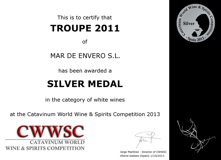 Troupe: Medalla de Plata en la CWWSC 2013